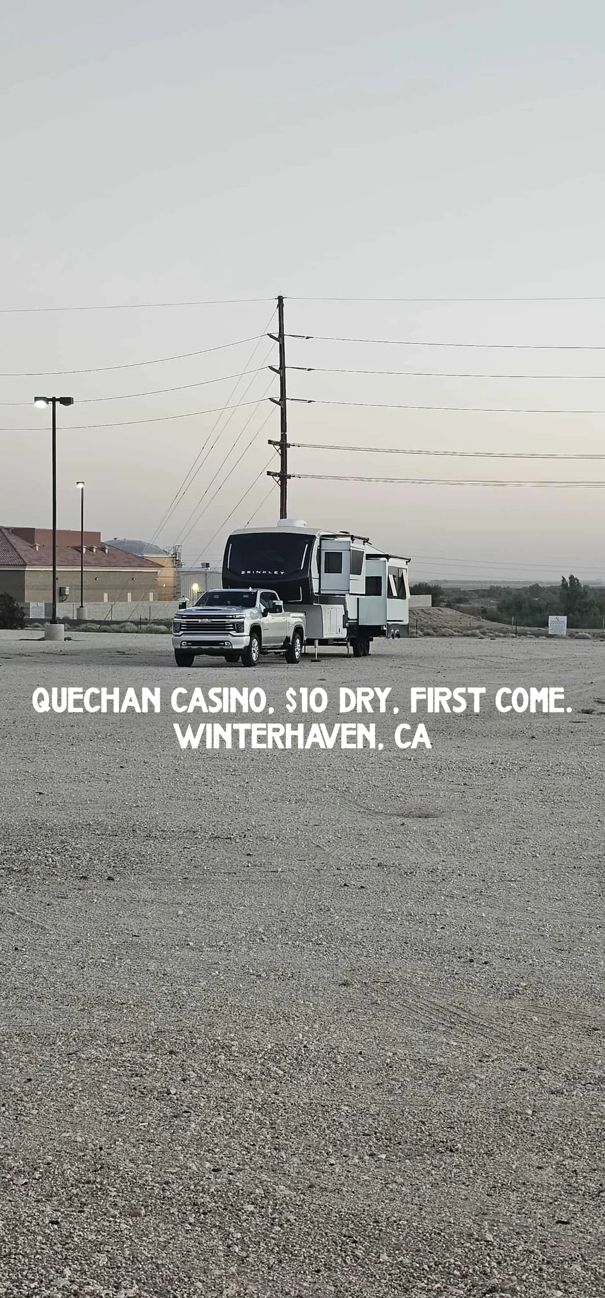 Quechan Casino RV Parking