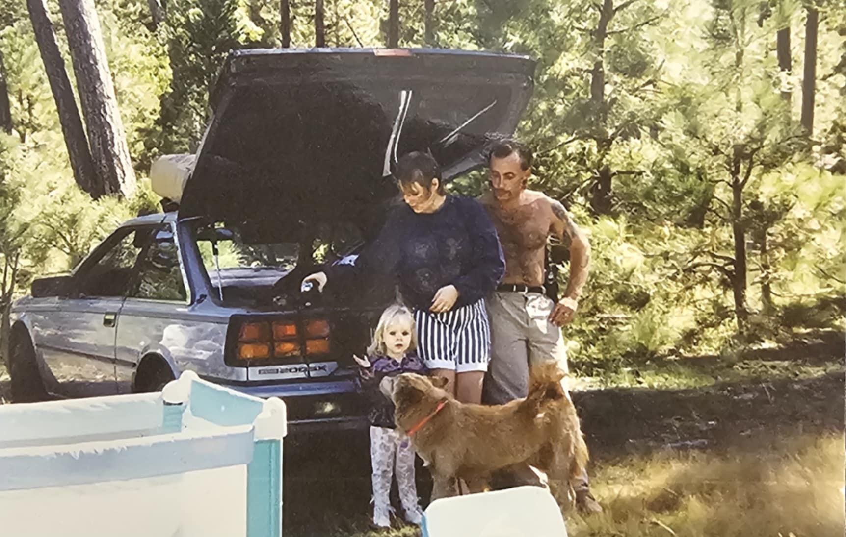 Young & broke — early camping days
