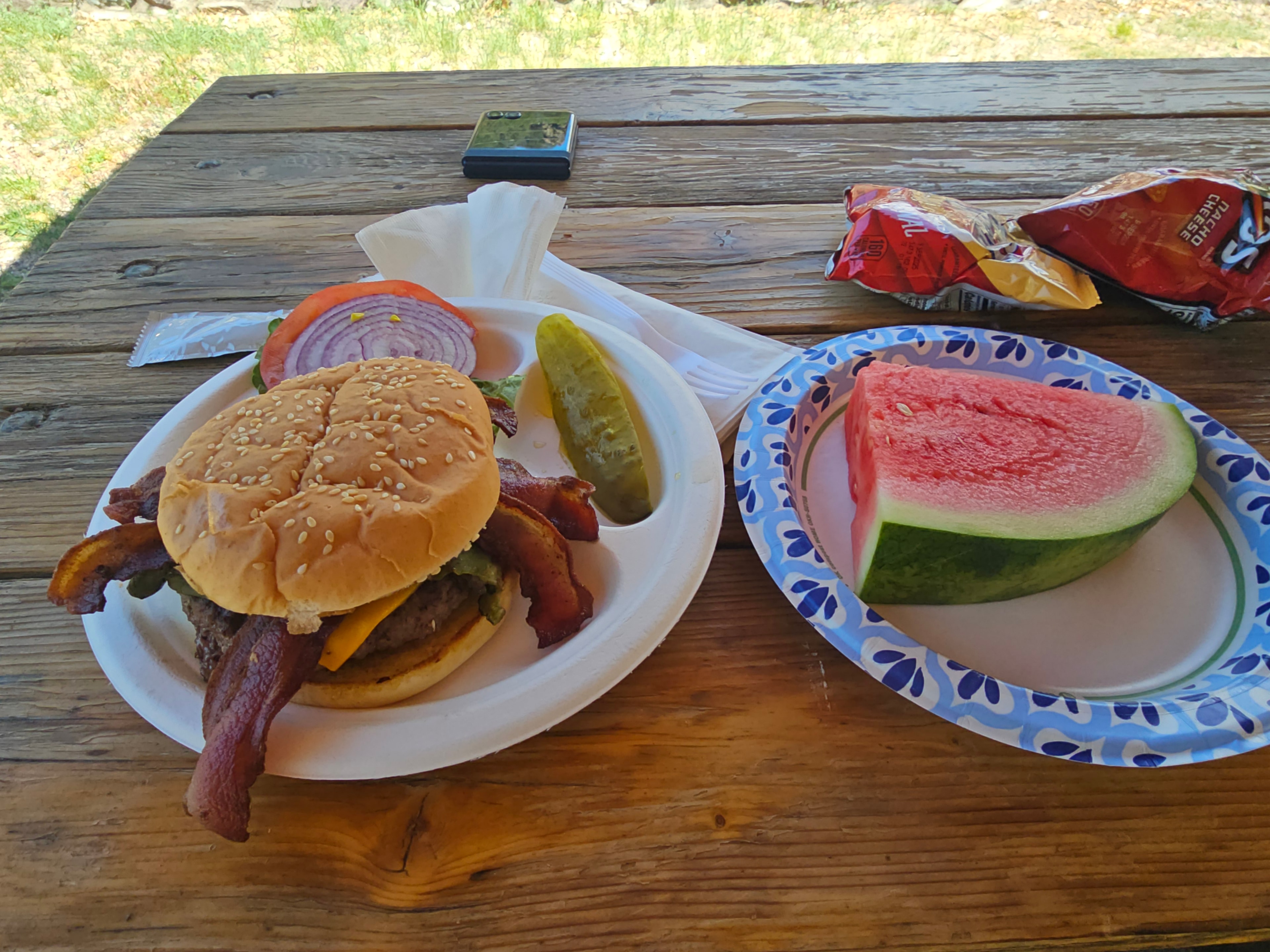 Lunch in Mogollon, New Mexico