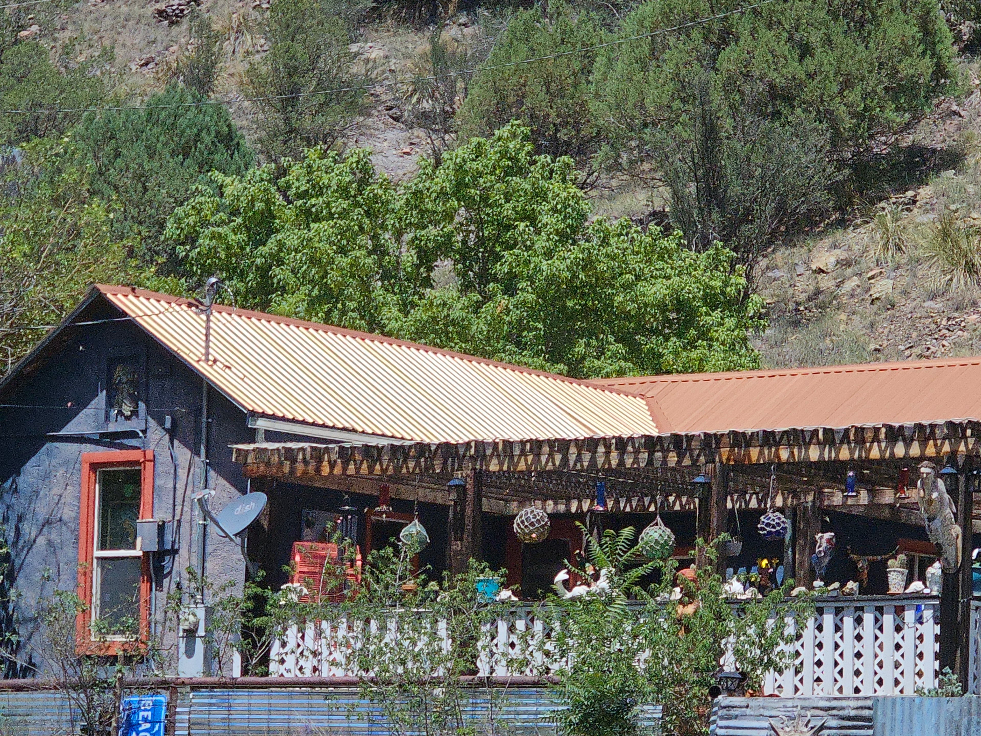 Rustic gallery and shop in Mogollon, New Mexico
