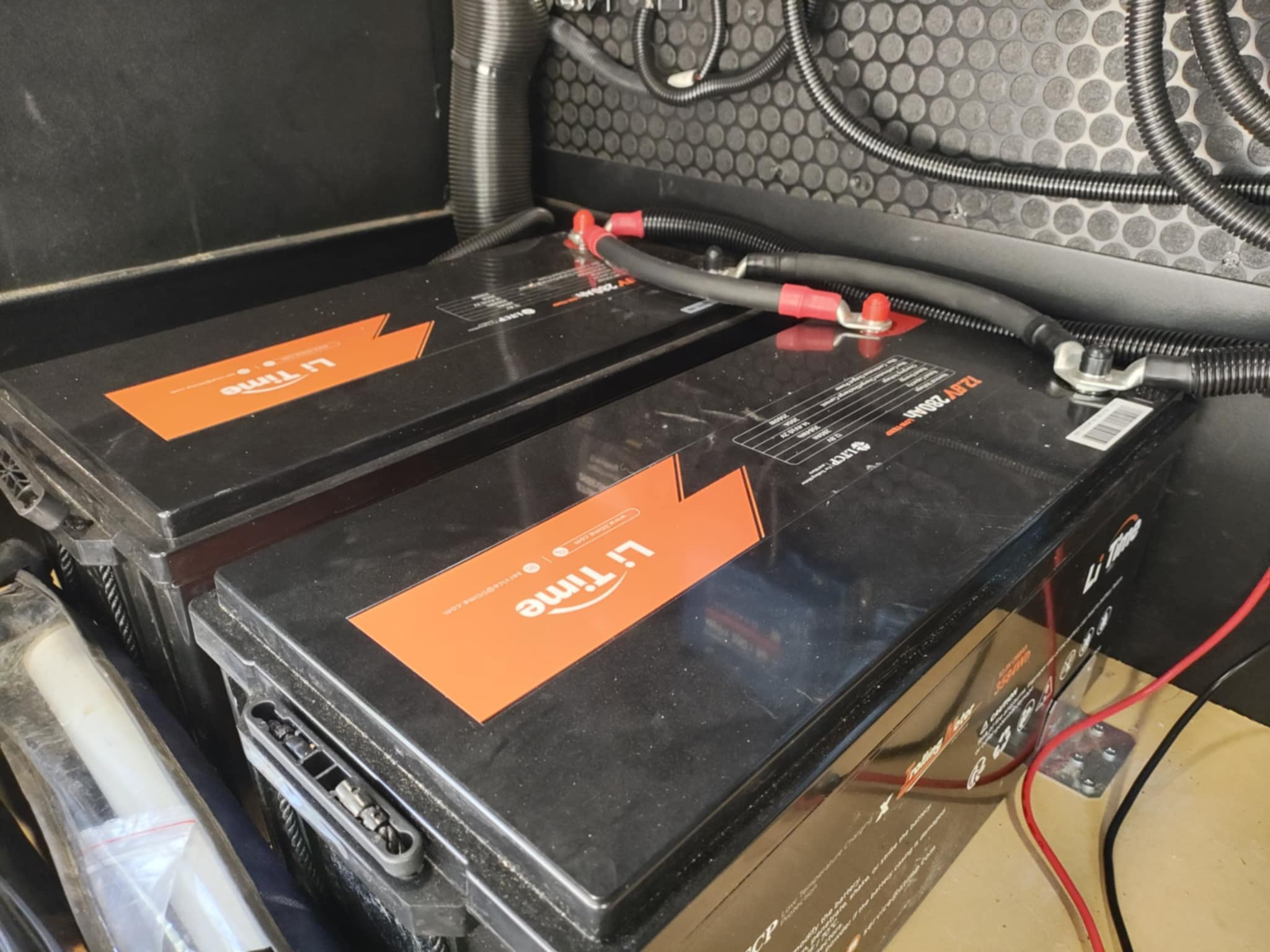 LiTime 280Ah lithium battery bank in the Brinkley Z3400 basement